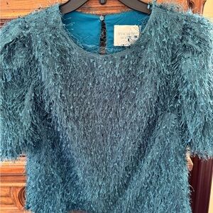 Hyacinth House Blue Textured Top